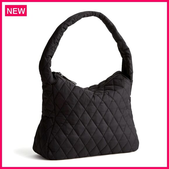 Handbags - Featherweight Hobo Tote Bag 17x12x5 Lightweight Quilted Recycled Fabric